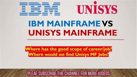 unisys mainframe jobs